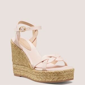 NEW Stuart Weitzman Braida Max Espadrille Wedge in Rosewater Pink Size 10.5